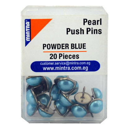 Picture of Blackboard pin Pearl (powder blue Z19) 20 pieces 956