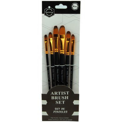 Picture of Paintbrushes Set 6 Pieces Beveled Sizes Model A6118Z