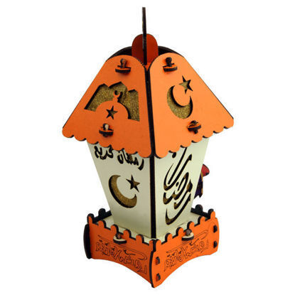 Picture of OD wood lantern