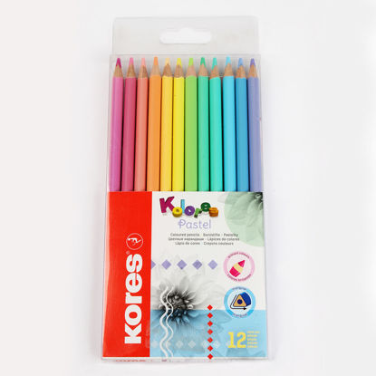 Picture of Kores Colored Pencils Pastel 12 Pieces NO: 93311