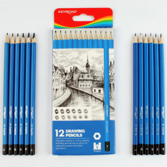 Bild von Bleistiftset Farbtöne 12 Bleistifte Keyroad Modell KR972271