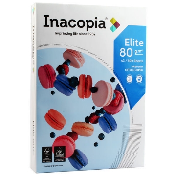 Show details for Copy Paper Pack 500 Sheets A3 80 gm - Inacopia Elite Picture of Copy Paper Pack 500 Sheets A3 80 gm - Inacopia Elite