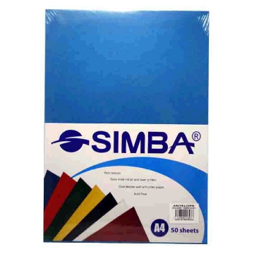 Show details for Color Copy Paper Package - 50 Folded Dark Blue Sheets - A4 - Simba Picture of Color Copy Paper Package - 50 Folded Dark Blue Sheets - A4 - Simba