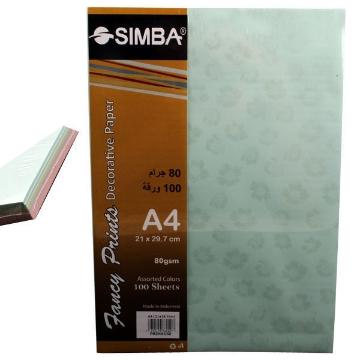 Show details for Simba Multi-Color Watermark Flower Paper Pack 80gsm 100 Sheets A4 - Primrose Picture of Simba Multi-Color Watermark Flower Paper Pack 80gsm 100 Sheets A4 - Primrose