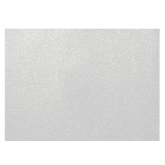 Picture of White Glitter Sticker Flexible EVA Foam Sheet, 2 mm 50 * 70 cm - Simba