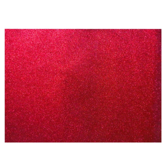 Picture of Glitter Red EVA Foam Sheet, 2 mm 50*70 cm Colors - Simba
