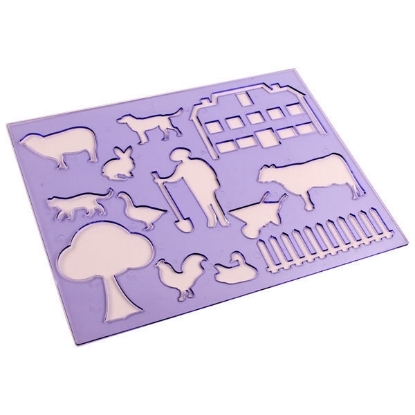 Picture of Farm Stencil Template Light Purple - Ark