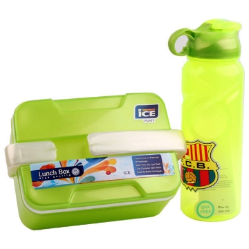 Show details for Combo Lunch Box + Water Flask Set - Ice Plast Picture of Combo Lunch Box + Water Flask Set - Ice Plast
