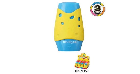 Imagen de Sacapuntas Cheese tiene 2 agujeros, Modelo KeyRoad KR971159