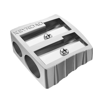 Agrandir l'image de Taille-crayon en métal 2 trous avec lame métallique – Keyroad Modèle KR971684 Image de Taille-crayon en métal 2 trous avec lame métallique – Keyroad Modèle KR971684