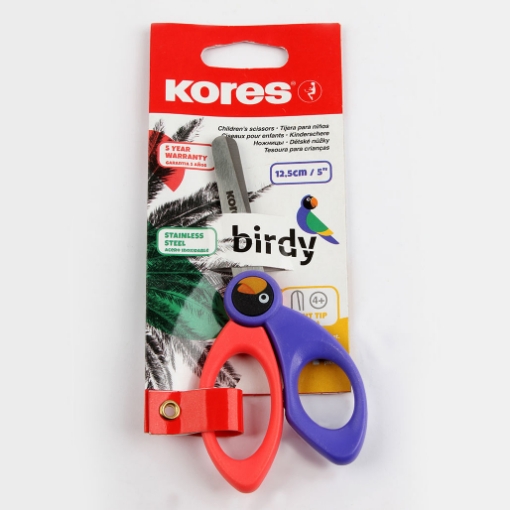 图片 儿童剪刀鸟形金属夹 12.5 厘米，Kores 模型 35126。