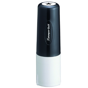 Bild von Runder Stempel 9 mm (Standard + Pinsel) Blau - X-Stamper QT11