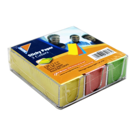 Bild von Büro Notizen Papier 216 Blätter 3 Farben 2,5*8,6 cm - Mintra