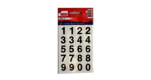 Picture of Self-adhesive Numbers Stickers 20 Pieces on 5 Sheets - Tanix 402