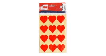 Show details for Kids Sticker Orange heart shaped 12 Pieces on 5 Sheets - Tanix Picture of Kids Sticker Orange heart shaped 12 Pieces on 5 Sheets - Tanix