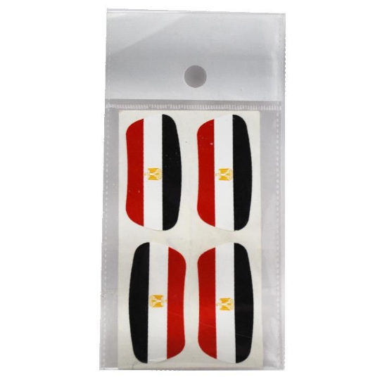 Image de Autocollants en forme de drapeau égyptien - 4 pièces - Tanex
