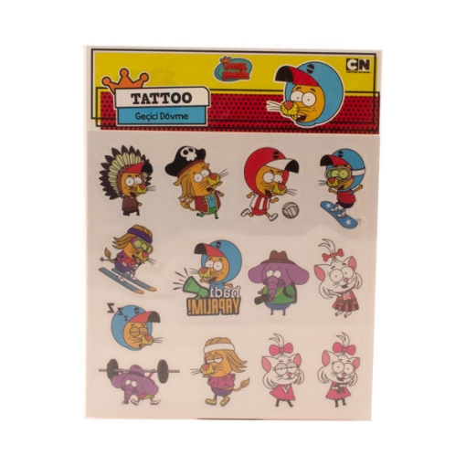 Picture of Small Tattoo Cartoon Shapes Stickers - KRL-003