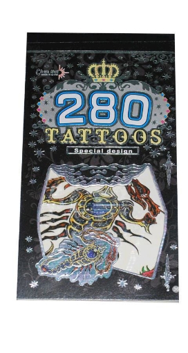 Picture of Tattoo sticker 5-sheet notebook large scale 