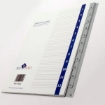 Picture of Plastic Index Dividers Numbers 1: 12 Grey - Sofiplast