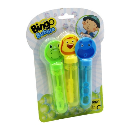Picture of Bingo Bubbles Packet of 3 Pieces Animals Sticks ( 14CM ) Blister Card NO:HK-9119