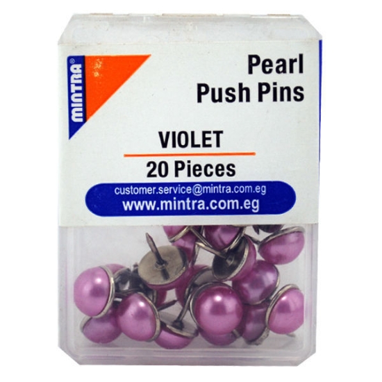 Image de Pousses épingles, forme perle violet 20 pièces - Mintra 95651