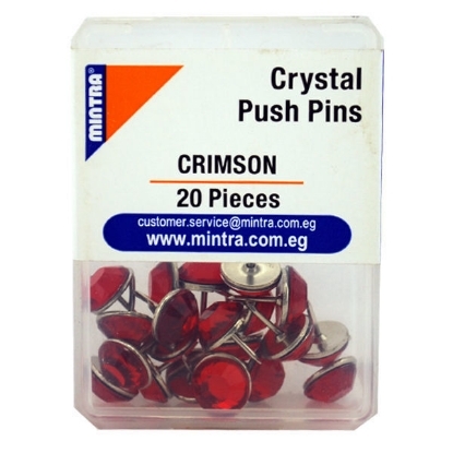 Picture of Office Pin Board Crystal color (crimson) 20 pieces 95667