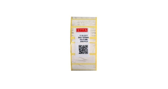 Bild von Thermocode-Aufkleberrolle 1,5 x 3,5 cm 2000 - Tanix
