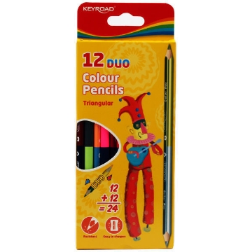 Show details for Wooden Pencils 12 pencils 24 colors Medical triangle Keyroad Model KR971281 Picture of Wooden Pencils 12 pencils 24 colors Medical triangle Keyroad Model KR971281