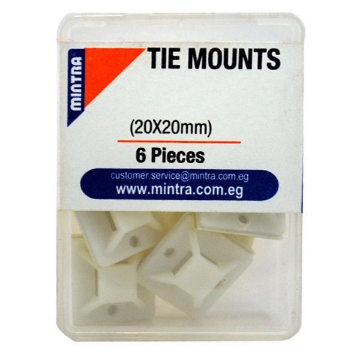 Show details for Adhesive Tie Mounts Box 20 x 20 mm 6 Pieces - Mintra 94468 Picture of Adhesive Tie Mounts Box 20 x 20 mm 6 Pieces - Mintra 94468