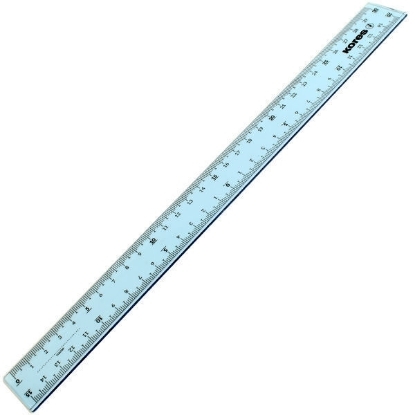 Picture of Transparent plastic ruler, 30 cm, kores Model 42130