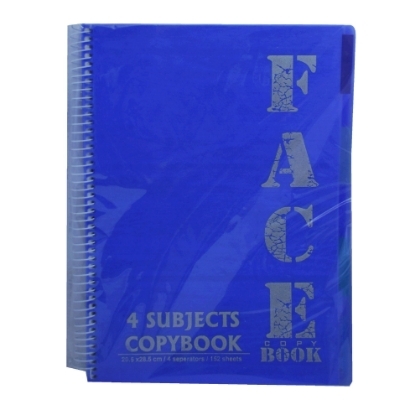 Picture of Face book Wirebound Ruled University Notebook Blue 152 Sheets A4 with 4 Dividers 20.5 x 28.5 cm 60 gm - Burj Al Arab