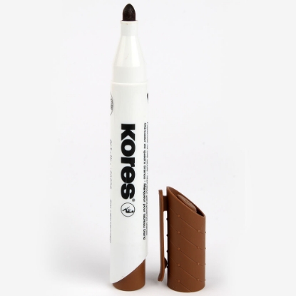 Picture of Whiteboard Marker Brown Round Tip XW1 kores Model 20838