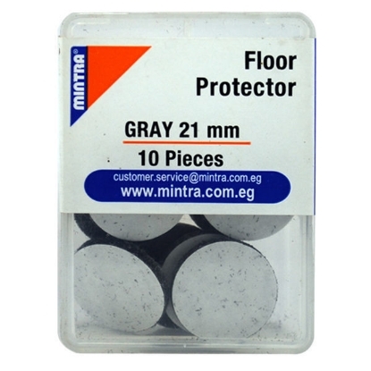 Picture of Round double side Floor Protector gray Color 2.1 cm 10 Pieces - Mintra