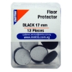 Picture of 12 Pieces Rounded Floor Protector, Black Color 17 mm – Mintra 95988