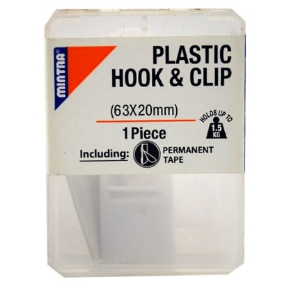 Picture of Plastic Hanger and Clips Pack 20x63 mm - Mintra 94049