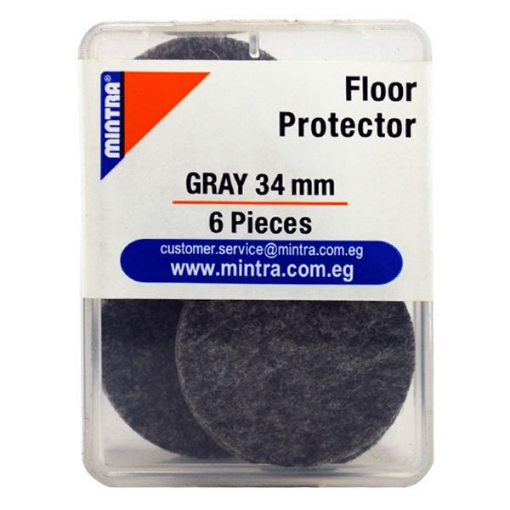 Picture of Round Double-Sided Floor Protector Gray34  mm 6 pieces  - Mintra 96251