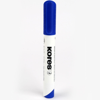 Picture of  whiteboard marker Round Tip, Blue, Kores Model 20833