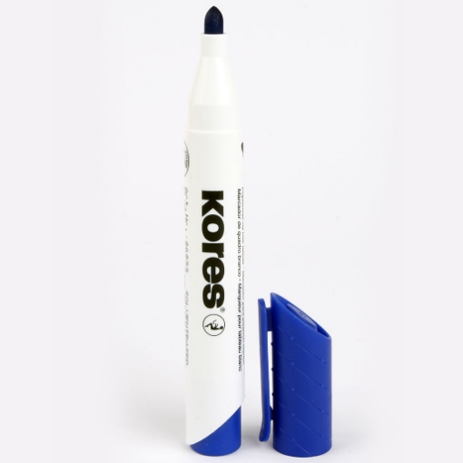 Picture of whiteboard marker Round Tip, Blue, Kores Model 20833