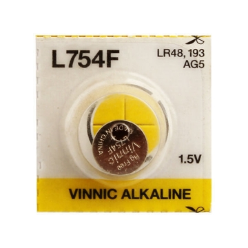 Show details for Alkaline Battery 1 Piece 1.5V LR48,193 AG5 - Vinnic L754F Picture of Alkaline Battery 1 Piece 1.5V LR48,193 AG5 - Vinnic L754F