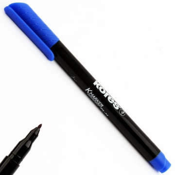 Show details for CD- Marker pen Permanent Fine Tip Blue kores Model 22103. Picture of CD- Marker pen Permanent Fine Tip Blue kores Model 22103.