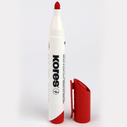 Picture of Whiteboard pen round- tip red Kores Model 20837