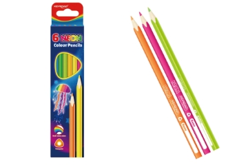Zeige Details für Holzbleistifte 6 Farben, Neon, Keyroad, Modell KR971754. Bild von Holzbleistifte 6 Farben, Neon, Keyroad, Modell KR971754.