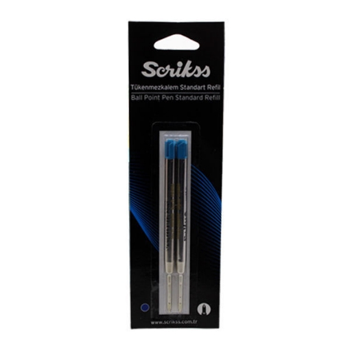 Picture of Ballpoint Pen Standard Refill 2 PCS Blue - Scrikss 70199