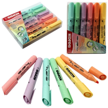 Zeige Details für Highlighter PLUS PASTELL 6 FARBEN KORES Modell 36060 Bild von Highlighter PLUS PASTELL 6 FARBEN KORES Modell 36060