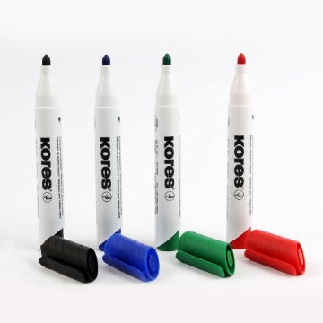 Zeige Details für WHITEBOARD Marker SET 4 FARBEN – RUNDE TI KORES Modell 20843. Bild von WHITEBOARD Marker SET 4 FARBEN – RUNDE TI KORES Modell 20843.