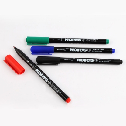 Picture of Marker pen SET FINE Tip 4 COLORS FINE M KORES NO.22140