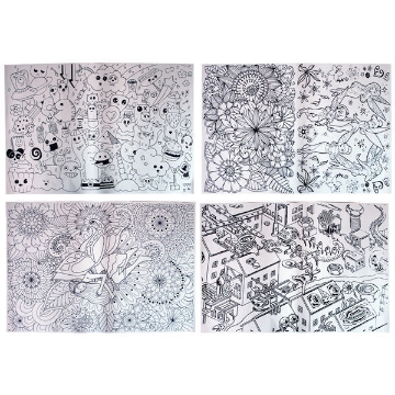 Show details for لوحة تلوين بريستول رسومات مانديلا 70 × 100 سم  Picture of لوحة تلوين بريستول رسومات مانديلا 70 × 100 سم