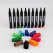 Picture of Set of 10 marker pens – chisel tip kores Model 20901