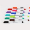 Picture of  Whiteboard marker set, thin-tipped, 10 colors, Kores model 22841.