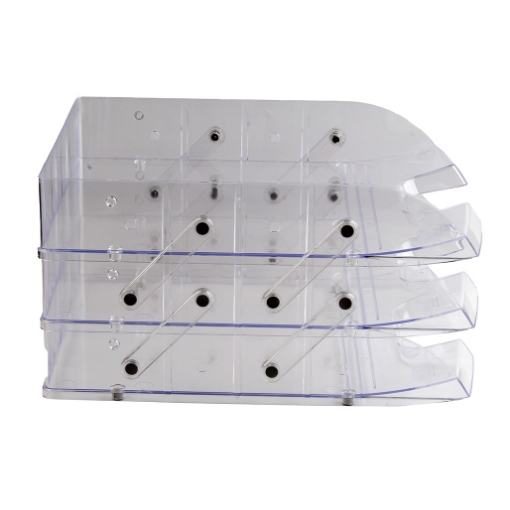 Picture of 3-tier plastic transparent movable legs Mas model 829